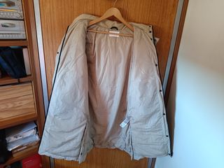 Abrigo acolchado Calvin Klein Beige Talla L