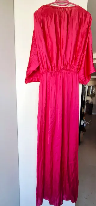 Mono Zara satén fucsia nuevo