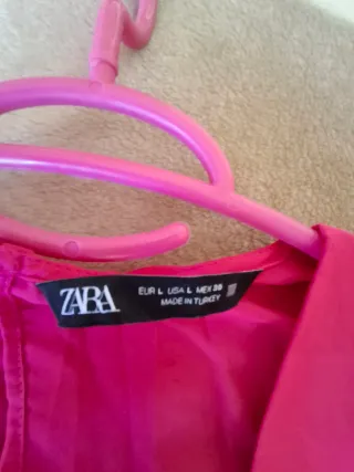 Mono Zara satén fucsia nuevo