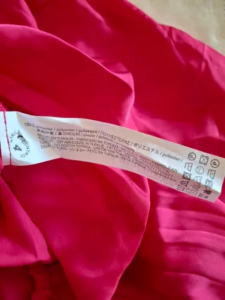 Mono Zara satén fucsia nuevo
