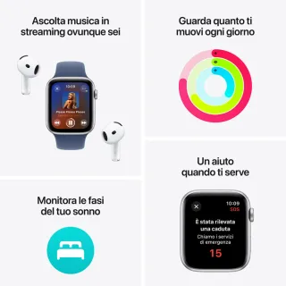 Apple Watch SE (gen 2) GPS 44 mm smartwatch