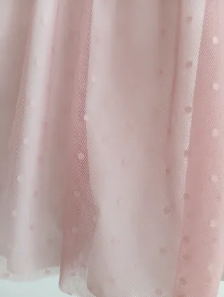 Vestido ceremonia niña color rosa empolvado T16