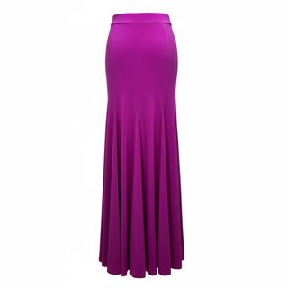 Falda largo buganvilla para ensayo de flamenco