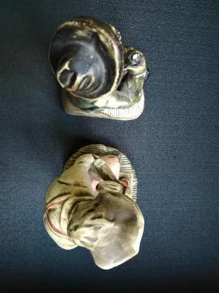 Figuras cerámica zapatero y fumador