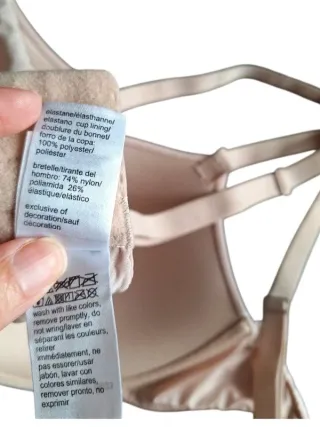 Sujetador Acolchado cruzado 85B calvin klein