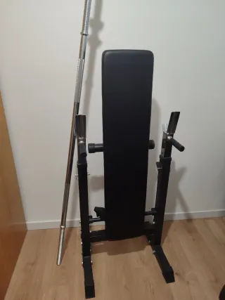 Banco de pesas y mancuernas