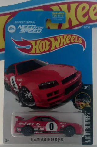 Hot Wheels Nissan Skyline GT-R R34 Need for Speed