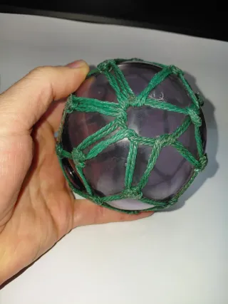 Boya náutica cristal soplado color amatista