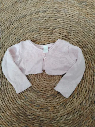 Chaqueta bebé rosa 6-9 meses
