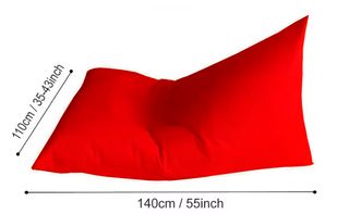 Puf Gigante Impermeable Rojo desenfundable