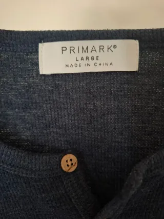 Camiseta manga larga Primark azul Talla L
