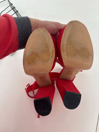 Sandalias Rojas Altas