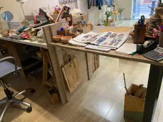 Mostrador de madera rústico