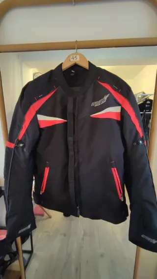 Chaqueta Moto Atrox Negra y Roja