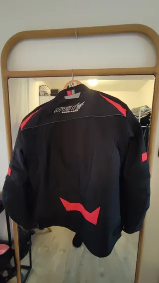 Chaqueta Moto Atrox Negra y Roja