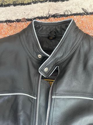 Chaqueta de cuero Harley-Davidson Negra nueva