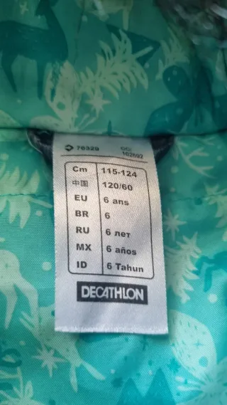 Conjunto esquí Decathlon alta gama 6 años