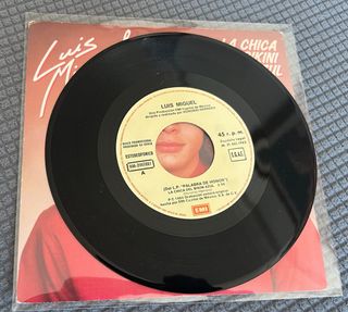 Vinilo Single Luis Miguel La Chica del Bikini Azul