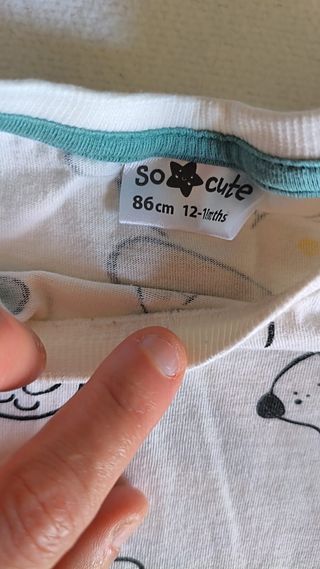 Completo bimbo salopette e maglia 12-18 mesi