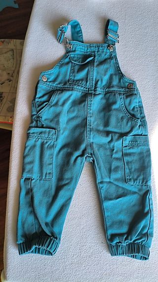 Completo bimbo salopette e maglia 12-18 mesi