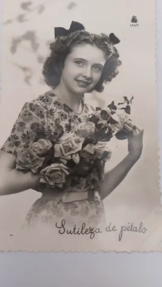 Postal antigua Sutileza de pétalo