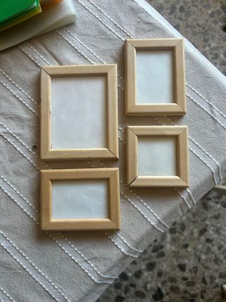 Marcos pequeños de madera (4 unidades)
