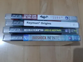 Lote Red dead, Arkham city, Rayman, Bioshock ps3