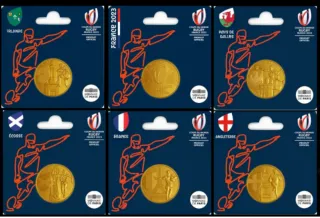 Francia 2023 Copa Mundo Rugby 6 monedas 1/4€
