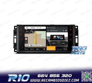 RADIO GPS ANDROID 13 PARA JEEP WRANGLER 07-12, GRAND CHEROKE