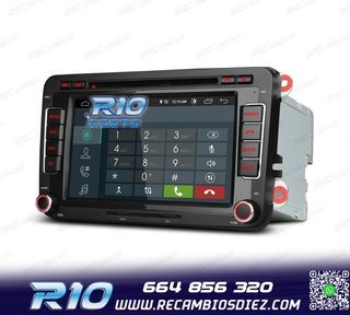 RADIO GPS ANDROID 13 PARA VOLKSWAGEN VW SEAT SKODA TOURAN 7"
