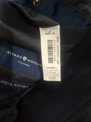 Abrigo Álvaro Moreno azul marino