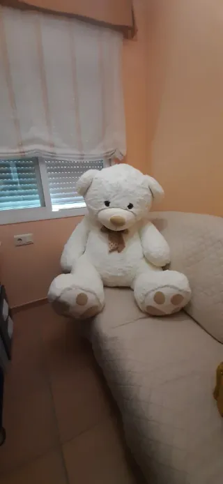 Osito de Peluche  blanco grande.