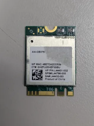 Tarjeta de red y Bluetooth HP AW-CB375I