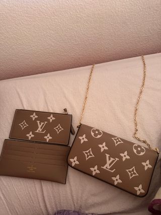Bolso Louis Vuitton Beige y Marrón