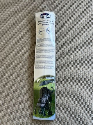 Parasol Cochecito Bebé Chicco Negro