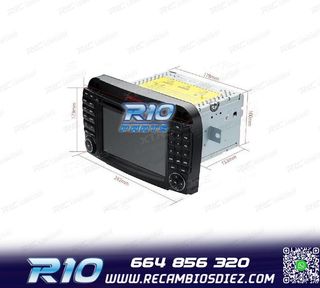 RADIO GPS ANDROID 10 PARA MERCEDES S W220 98-05