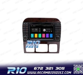 RADIO GPS ANDROID 10 PARA MERCEDES S W220 98-05