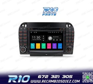 RADIO GPS ANDROID 10 PARA MERCEDES S W220 98-05
