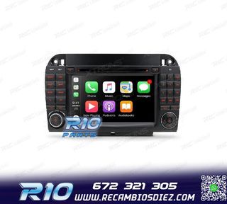 RADIO GPS ANDROID 10 PARA MERCEDES S W220 98-05