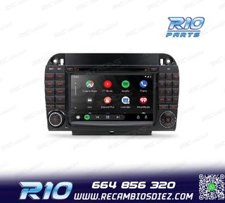 RADIO GPS ANDROID 10 PARA MERCEDES S W220 98-05