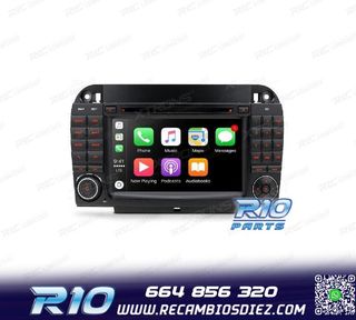 RADIO GPS ANDROID 10 PARA MERCEDES S W220 98-05