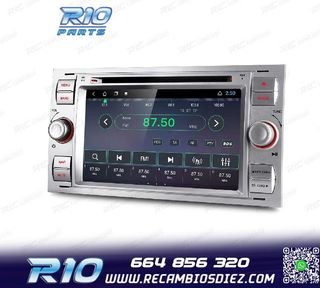RADIO GPS ANDROID 12 PARA FORD FOCUS C-MAX FIESTA GALAXY KUG