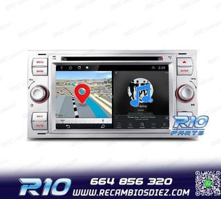 RADIO GPS ANDROID 12 PARA FORD FOCUS C-MAX FIESTA GALAXY KUG