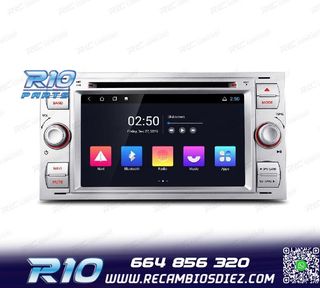 RADIO GPS ANDROID 12 PARA FORD FOCUS C-MAX FIESTA GALAXY KUG