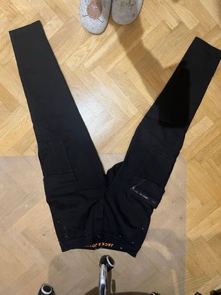 Pantalones cargo Jack & Jones negros