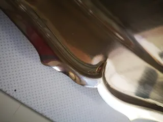 Bandeja antigua baño de plata