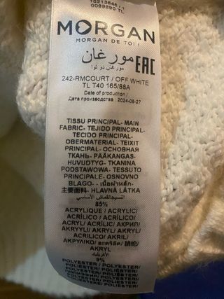 Vestido de punto blanco sin estrenar