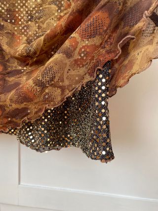 Top El Corte Inglés Fiesta sin mangas estampado