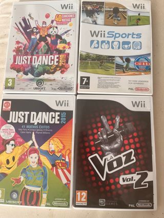Pack 4 Juegos Wii: Just Dance 2019, 2015, Wii Spor