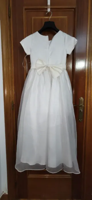 Vestido Primera Comunión Talla 10 Blanco